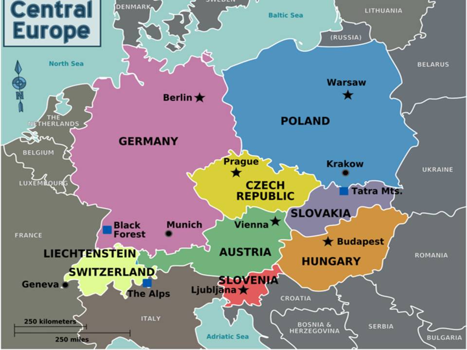 karta centralne evrope CENTRALNA EVROPA // Iva Poskurica M 11/15 // Petar Brčić M 11/111  karta centralne evrope