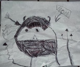 Stephanie From Furniture Flippin' As Drawn By Her Young Son