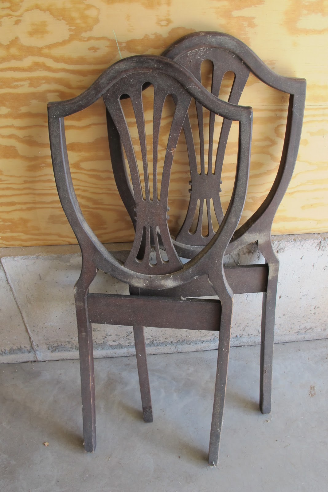 Upcycled Chair Backs into Bench The Chicken Chick®