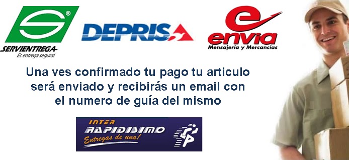 Resultado de imagen para mercadopago colombia metodos de envío