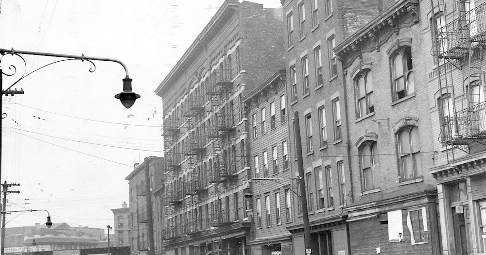 Historic Jersey City Then and Now Henderson St at Railroad Ave (aka
