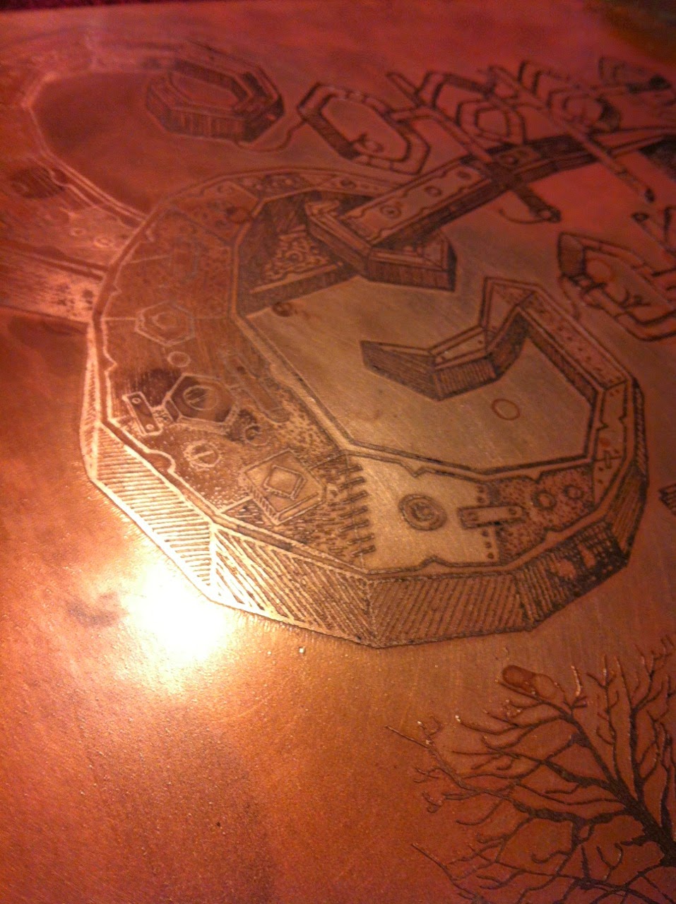 Inkymole Copper Gone The Etching