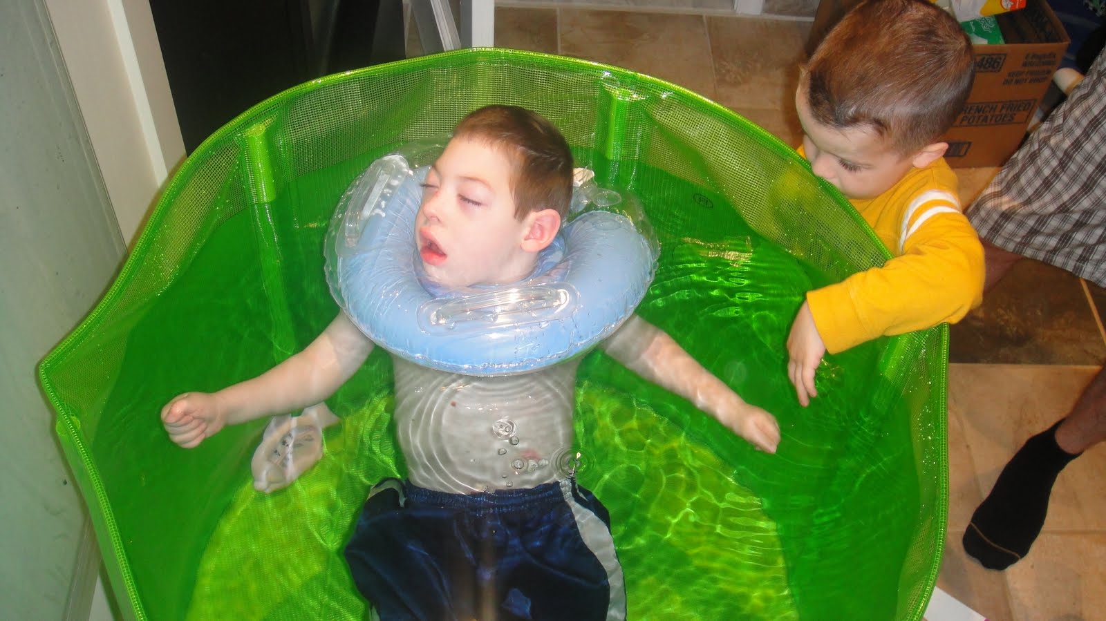 He Maketh No Mistakes Waterway babies neck collar/pool