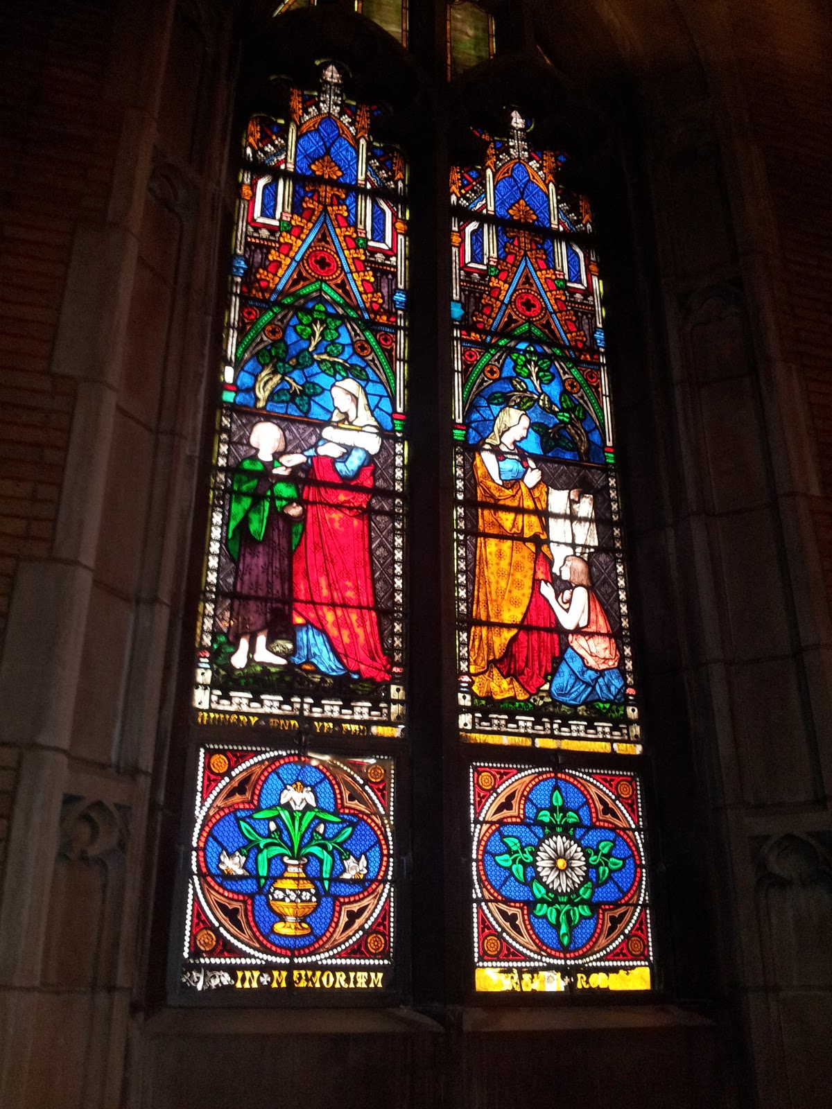 A Travelling Freemason Theological Virtues On Stained Glass Windows at