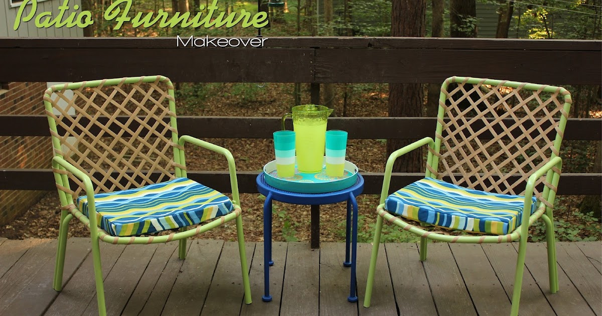 Outdoor chair makeover with spray paint - Re-Fabbed