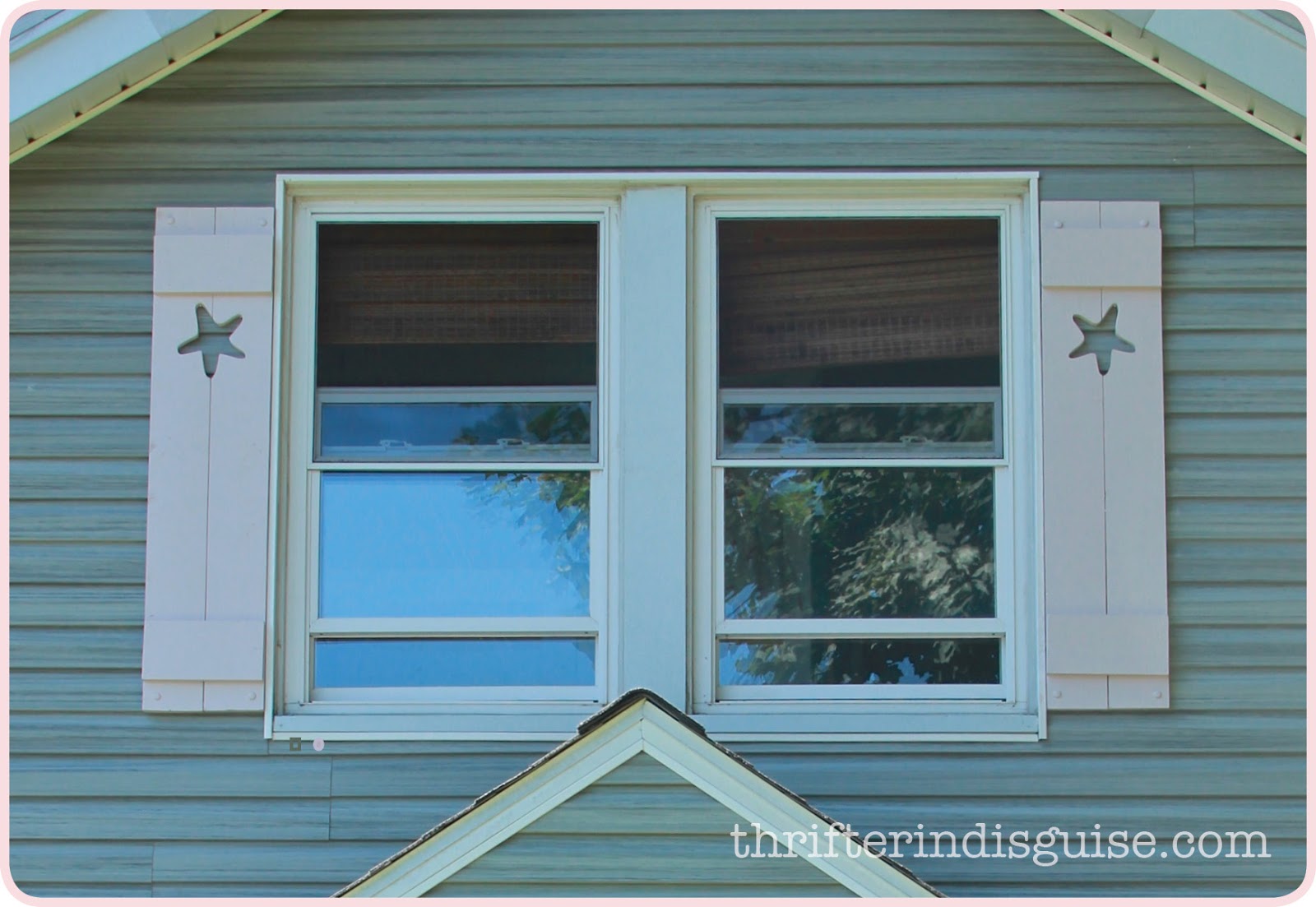 A Thrifter in Disguise DIY Custom Wood Cape CodStyle Shutters