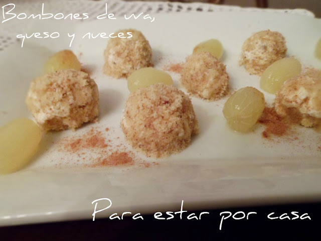 Bombones De Uva, Queso Y Nueces
