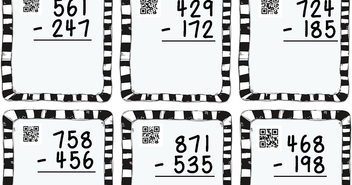 Grade 2 Happenings: Three-Digit Subtraction FREEBIE