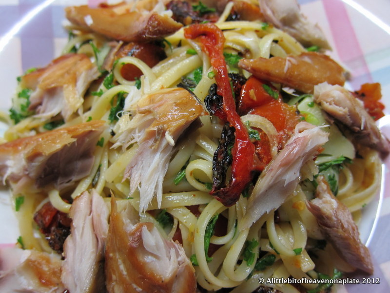 A little bit of heaven on a plate... Smoked mackerel, tomato and