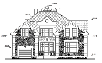 autocadciler tasarlamak ve uretmek amacini sunar araba icin garaj ile iki katli koy evi projesi
