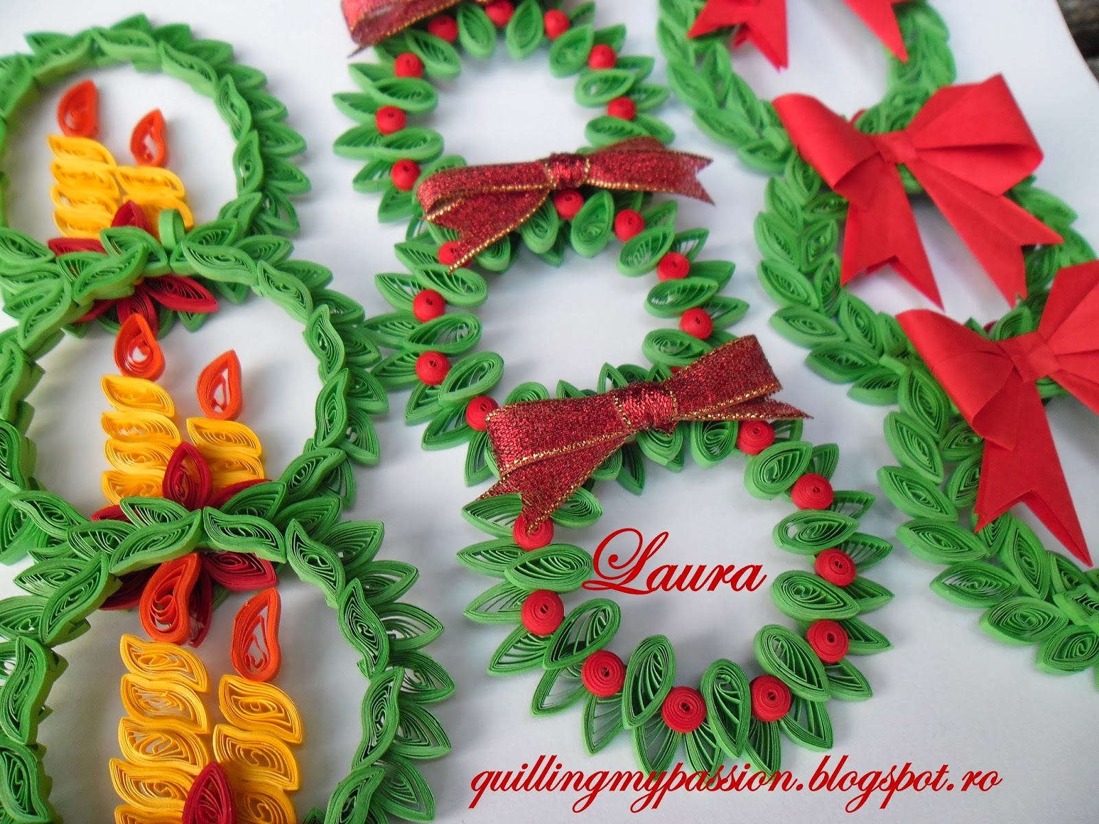 quilling my passion: quilled christmas ornaments
