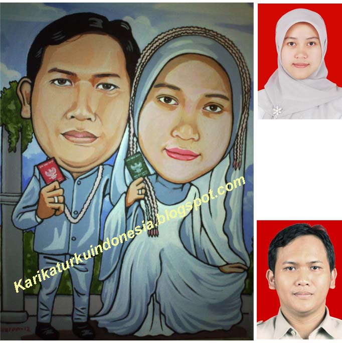 Karikatur Pernikahan muslim
