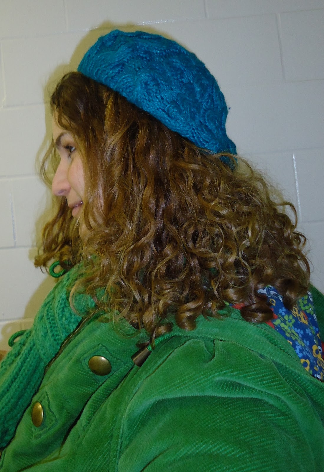 Wildflower Sunshine How to Wear a Beret when you have Crazy Curly Hair