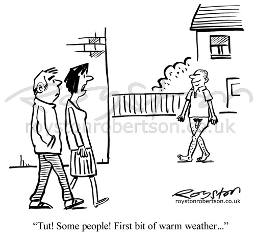 Royston Cartoons: Weather cartoon: Letting it all hang out