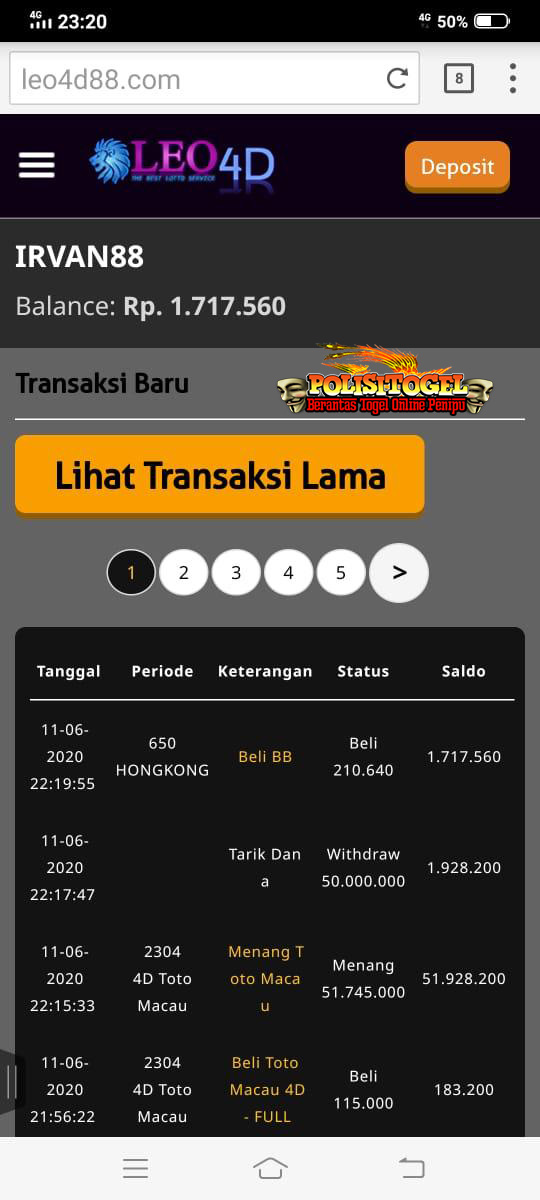 SITUS TOGEL LEO4D TIDAK BISA BAYAR KEMENANGAN PLAYER