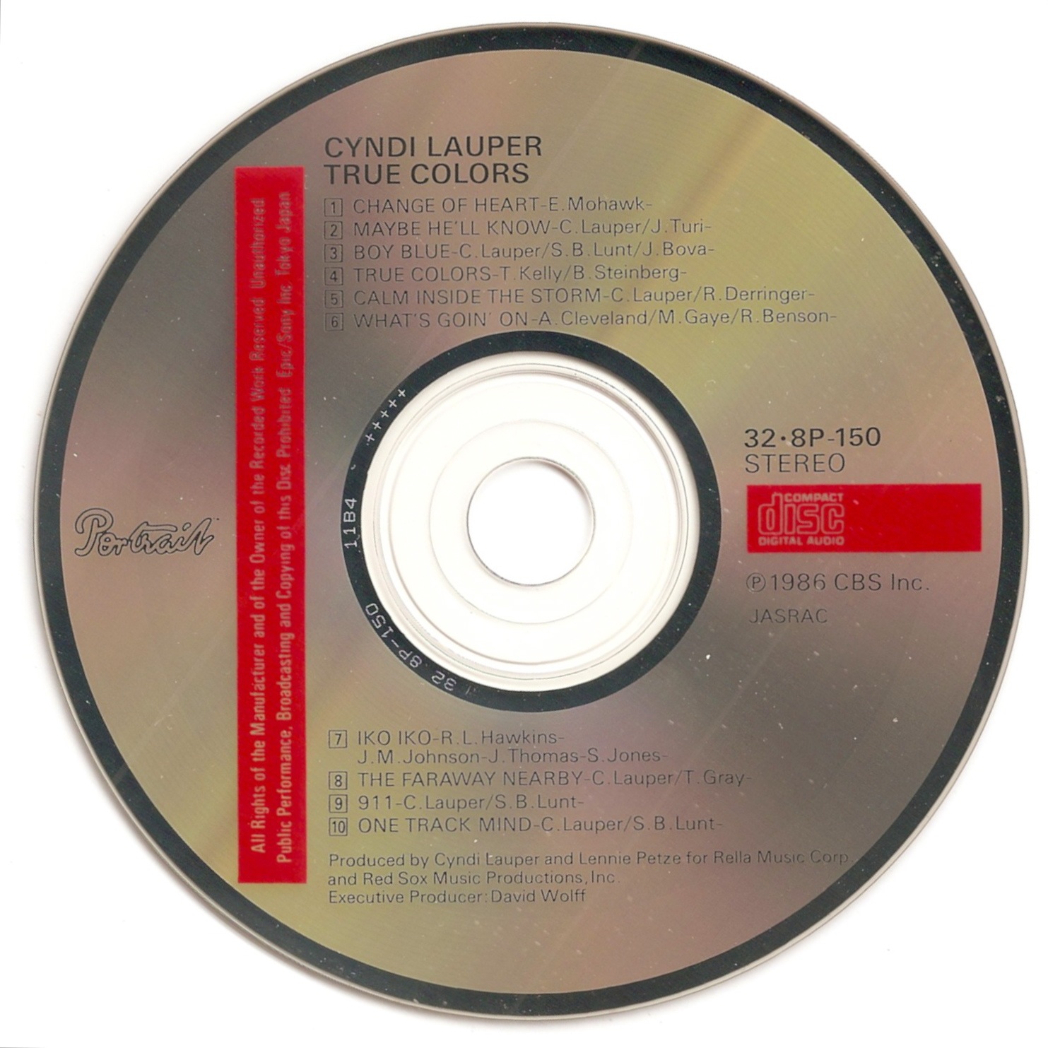 The First Pressing CD Collection Cyndi Lauper True Colors