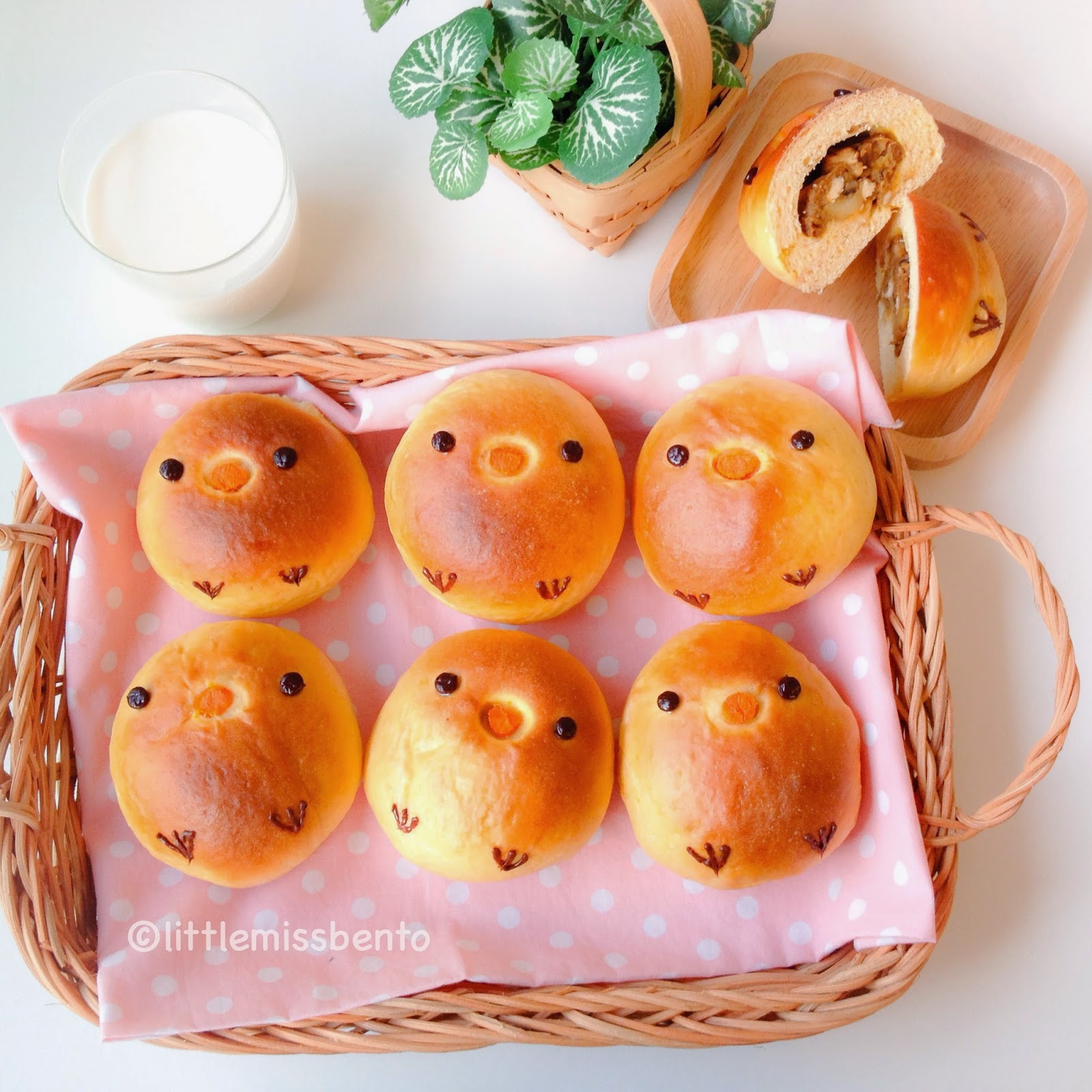 Recipe For Cute Chick Japanese Curry Bread 自家製カレーパン レシピ 可愛いトリさん Little Miss Bento