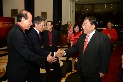 Philip Wong (Left) and Thomas Hahn welcomed Tan Sri Dato’ David Chiu to Dorsett Hospitality International’s Management Party 2014 (Malaysia & Singapore) in Dorsett Grand Subang. Philip Wong (Left) and Thomas Hahn welcomed Tan Sri Dato’ David Chiu to Dorsett Hospitality International’s Management Party 2014 (Malaysia & Singapore) in Dorsett Grand Subang.