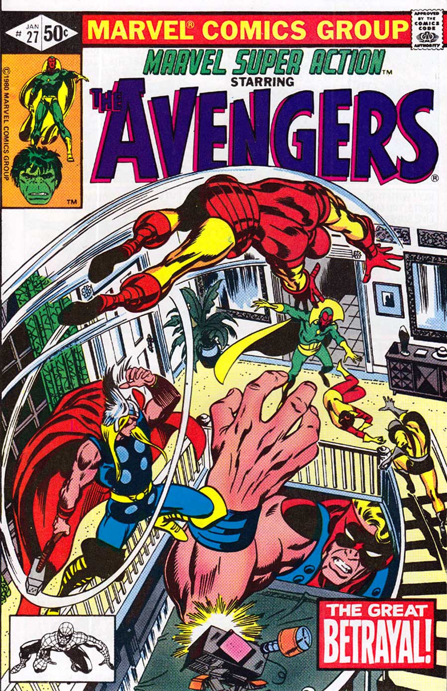 MARVEL SUPER-ACTION: THE AVENGERS # 30 : NM- : APR 1981 : (MARVEL COMICS). MARVEL SUPER-ACTION: THE AVENGERS # 30 : NM- : APR 1981 : (MARVEL COMICS).