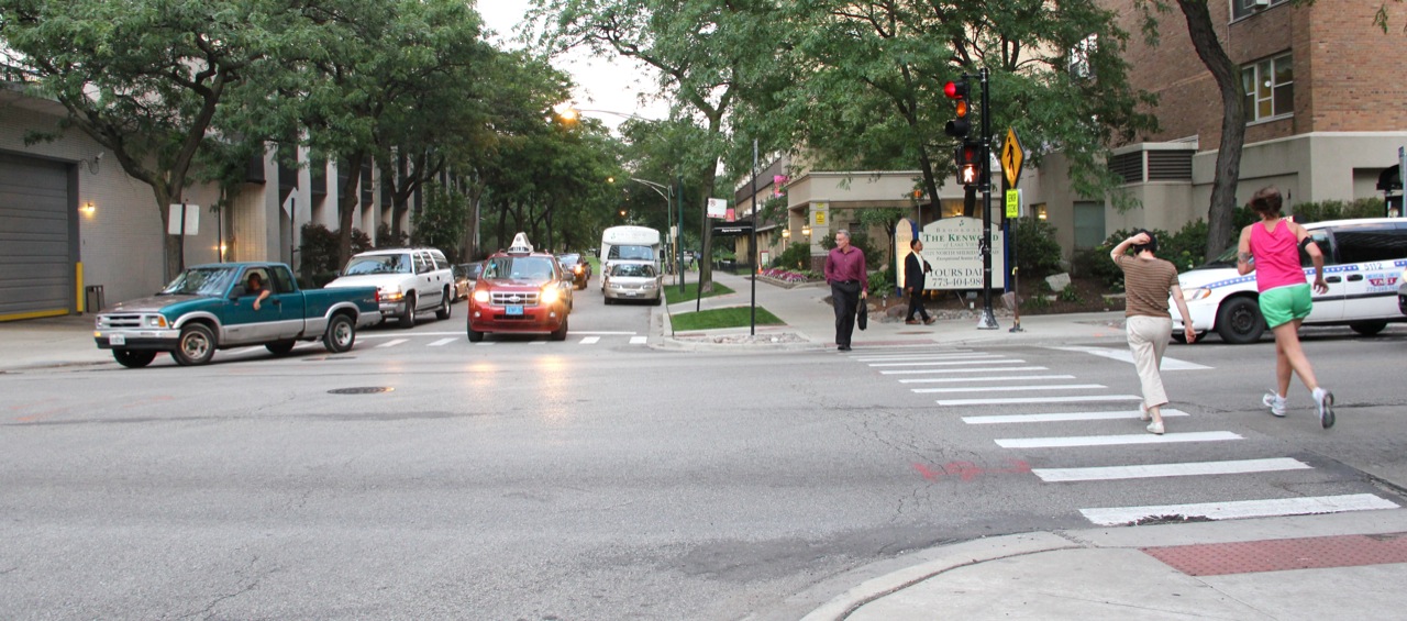 Bike Walk Lincoln Park Chicago's dangerous crosswalks