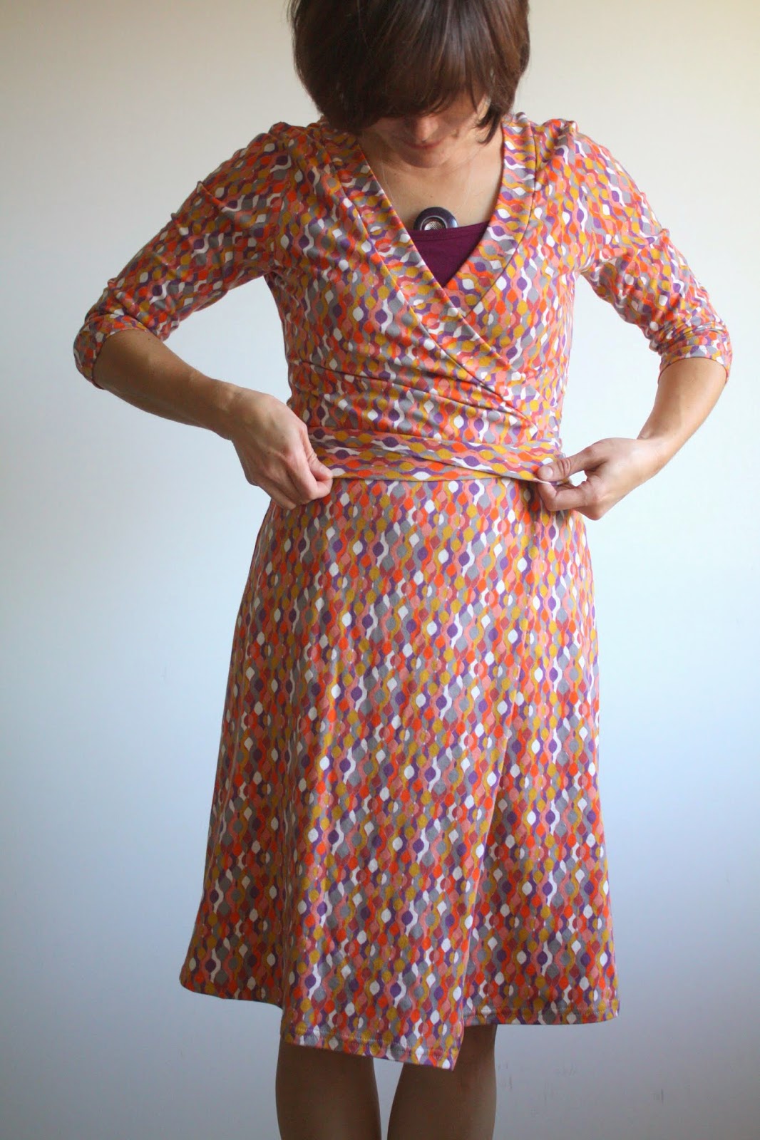 Nicole at Home Wrap Dress (Onion 2037)