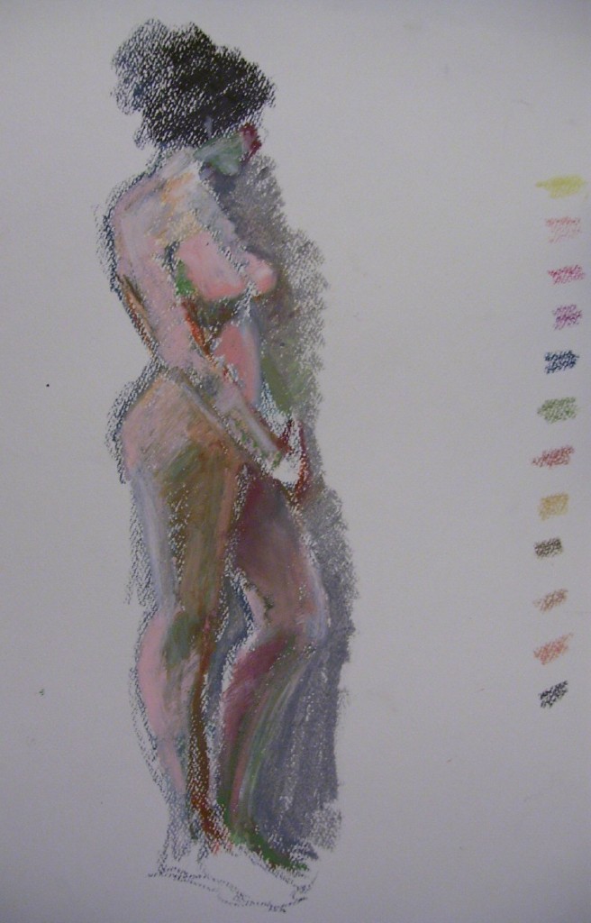 nude drawings with pastels Nude drawings with pastels