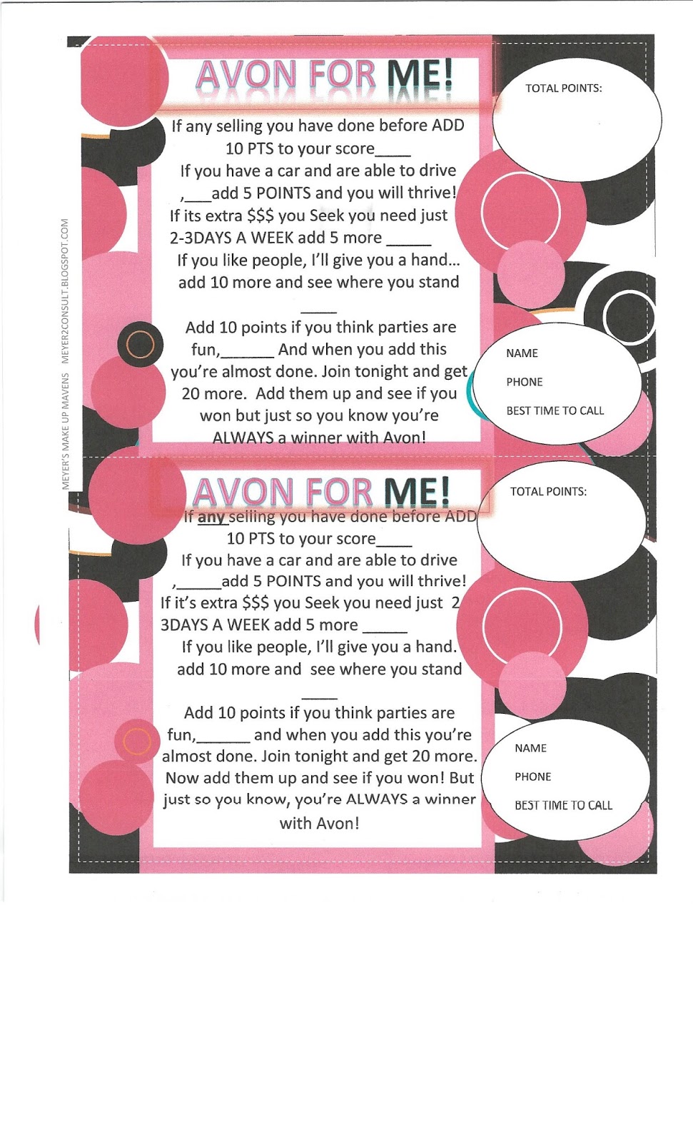 meyers make up mavens how to have the perfect avon grand opening avon recruiting flyers