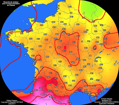 Carte de L'ensoleillement Octobre