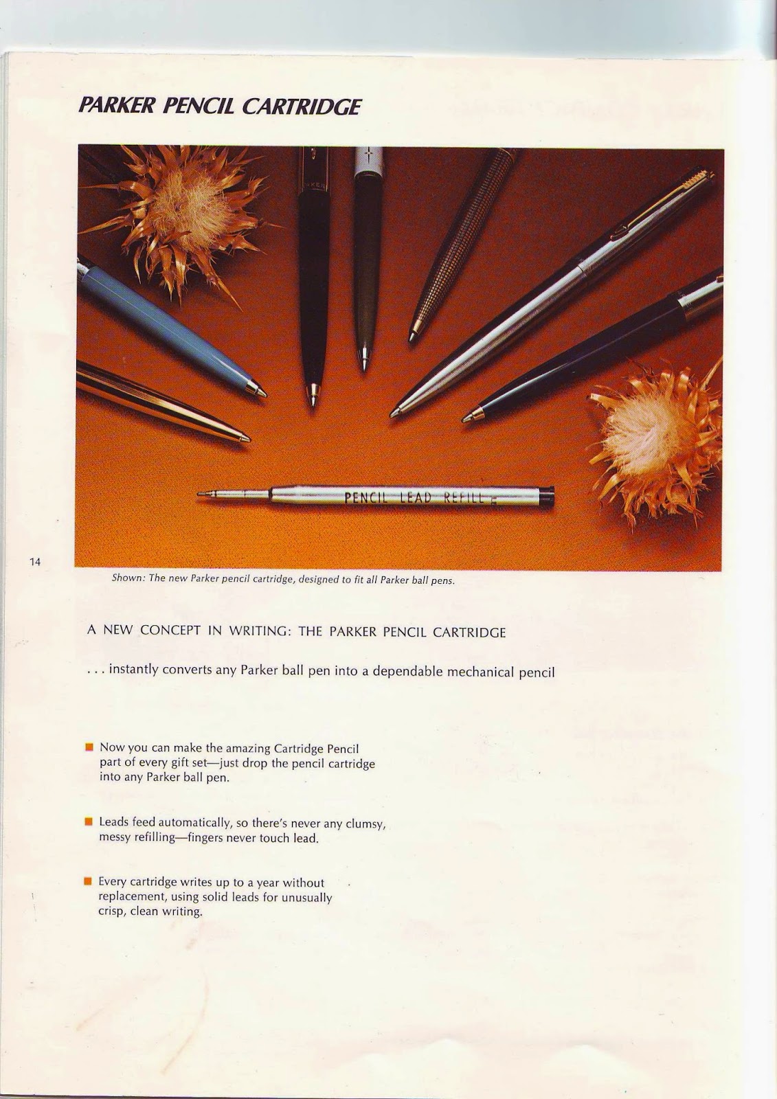 Vintage Pen News Parker 1.0 mm lead pencil converter