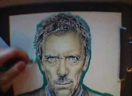 Dr House - Speed Drawing Portrait