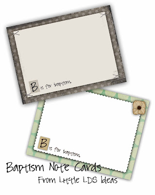 Baptism Note Cards - Little LDS IdeasLittle LDS Ideas Baptism Note Cards - Little LDS IdeasLittle LDS Ideas