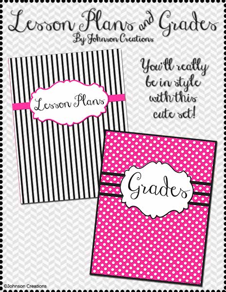 johnson creations modern lesson plans book grade book covers gradebook cover
