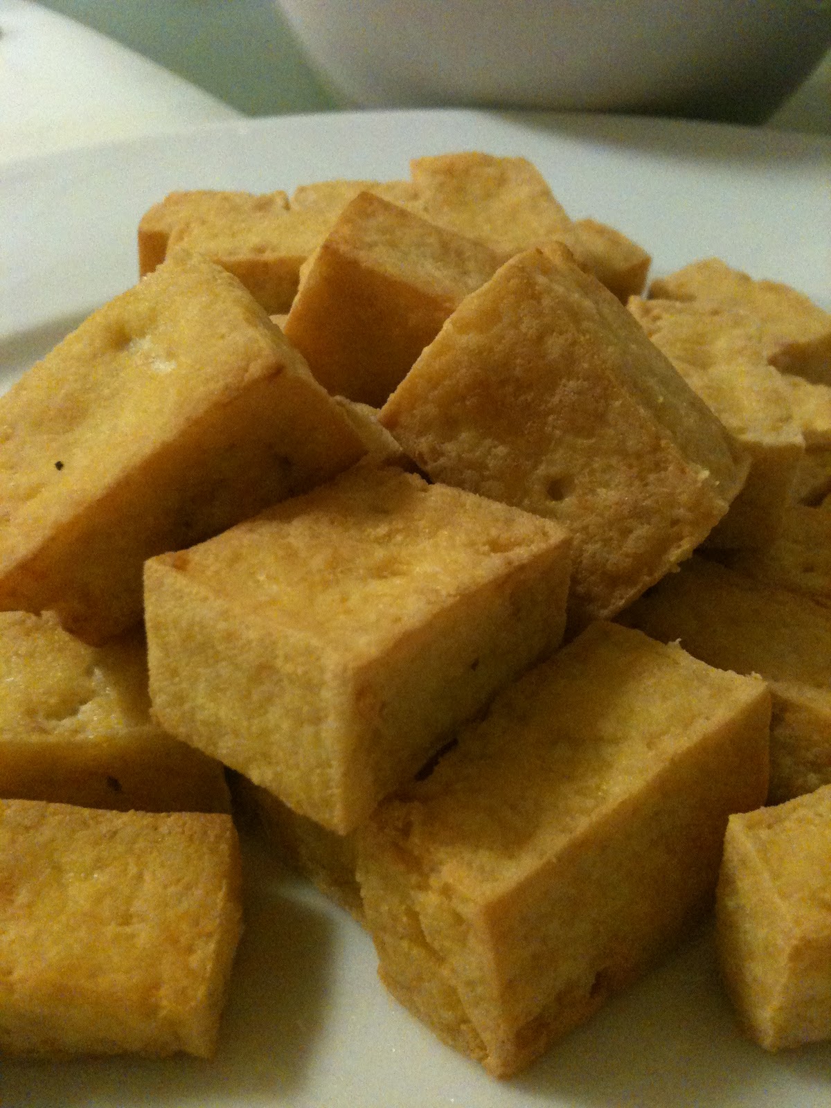adobo down under Fried tofu with soyvinegar dip