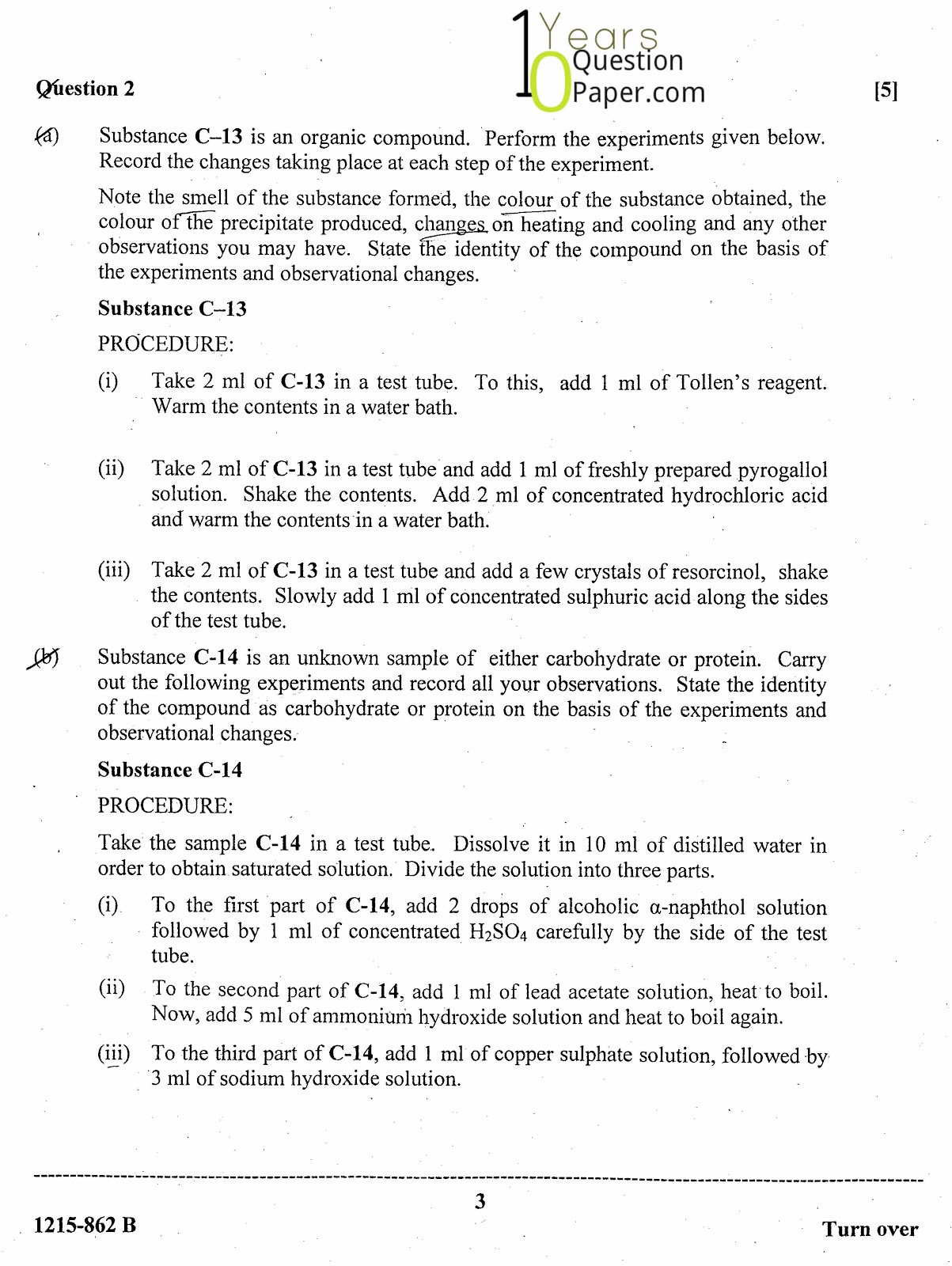 isc 2015 class 12th chemistry Practical question paper isc 2015 class 12th chemistry Practical question paper