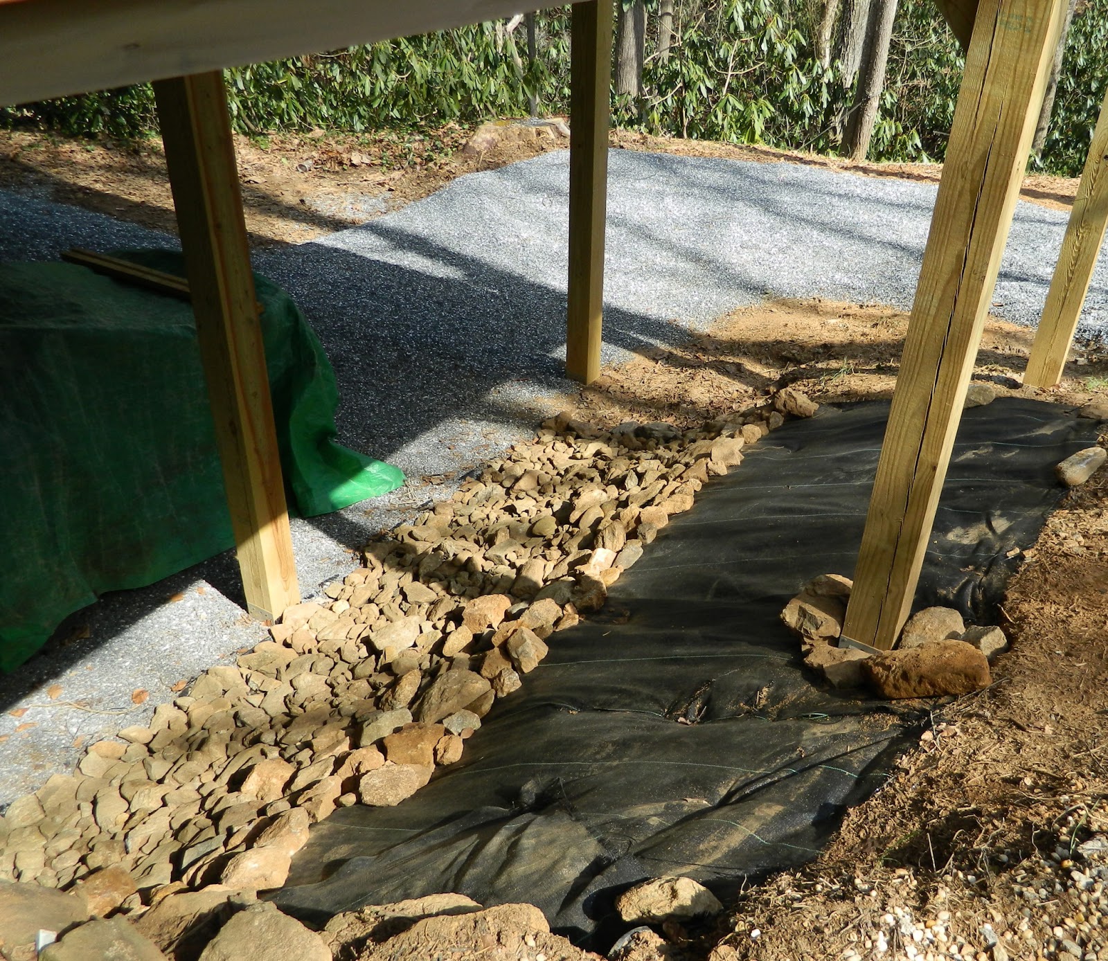 Lise's Log Cabin Life Deck Railing & More Erosion Prevention Projects