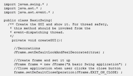 Swing Components And Containers Java Tutorials
