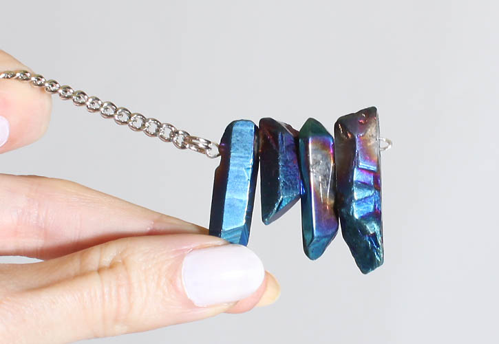 DIY Crystal Necklace Gina Michele