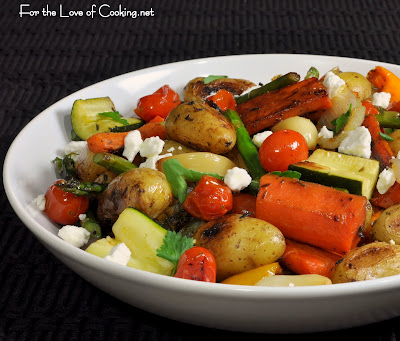 Roasted Vegetables with Feta Cheese