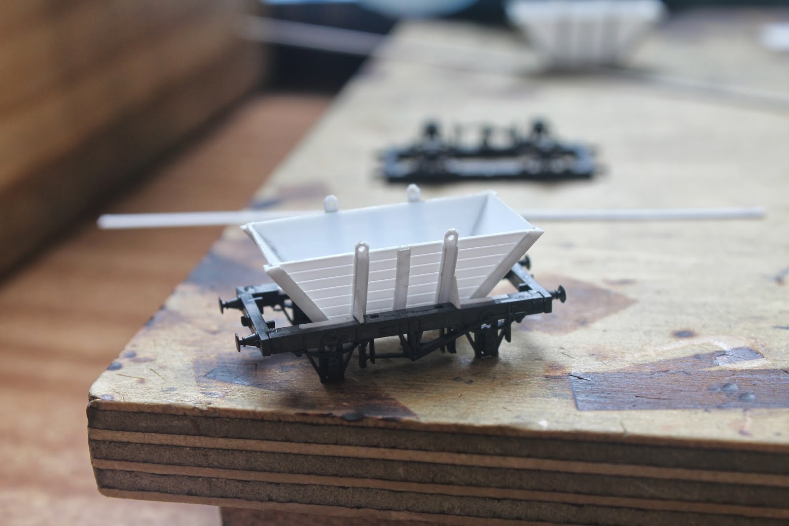 N Scale Scratch building NSWGR (australian)/ Pommy Building Non Air Coal Hoppers in N Scale