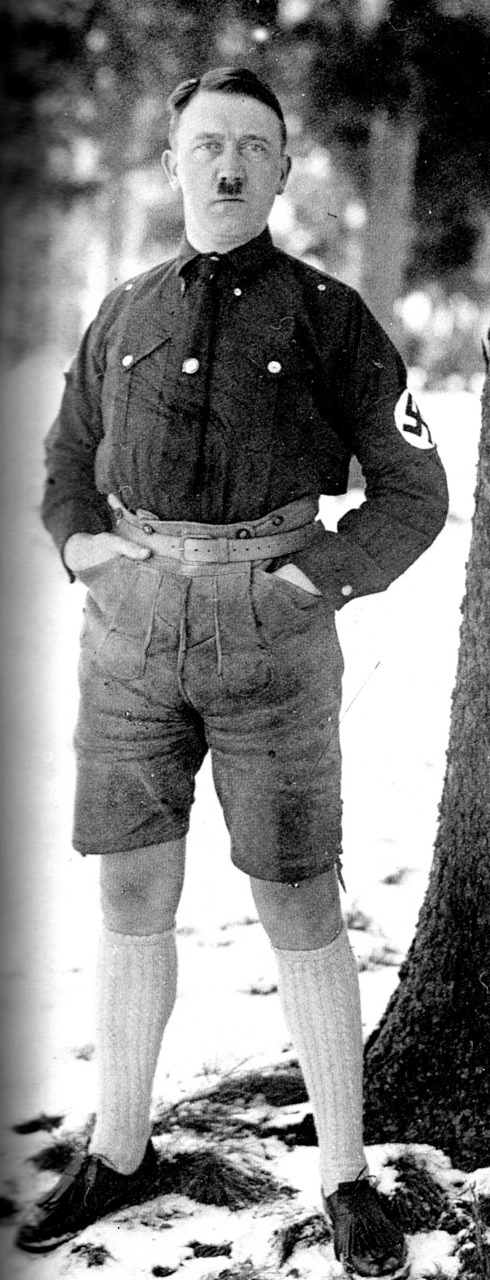 funny portraits of hitler in shorts in the late 1920s 1978 christmas ornaments