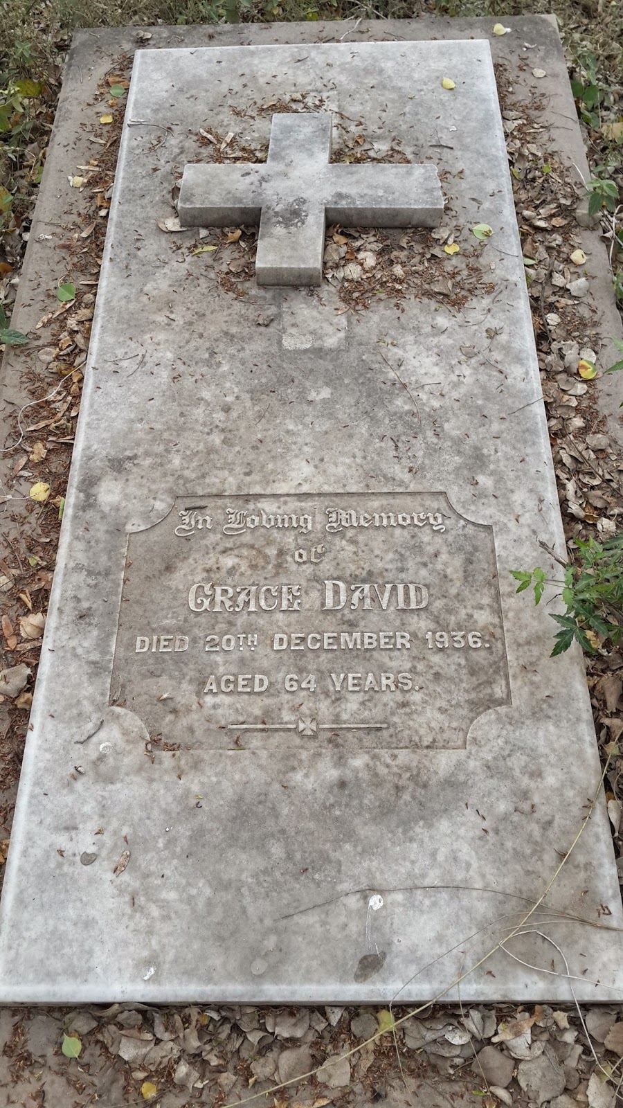 Guava Gardens Grace David 64 Years Died 1936