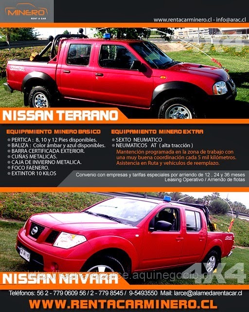 Renta Vehículos y Leasing Operativo de Flotas Todo Chile