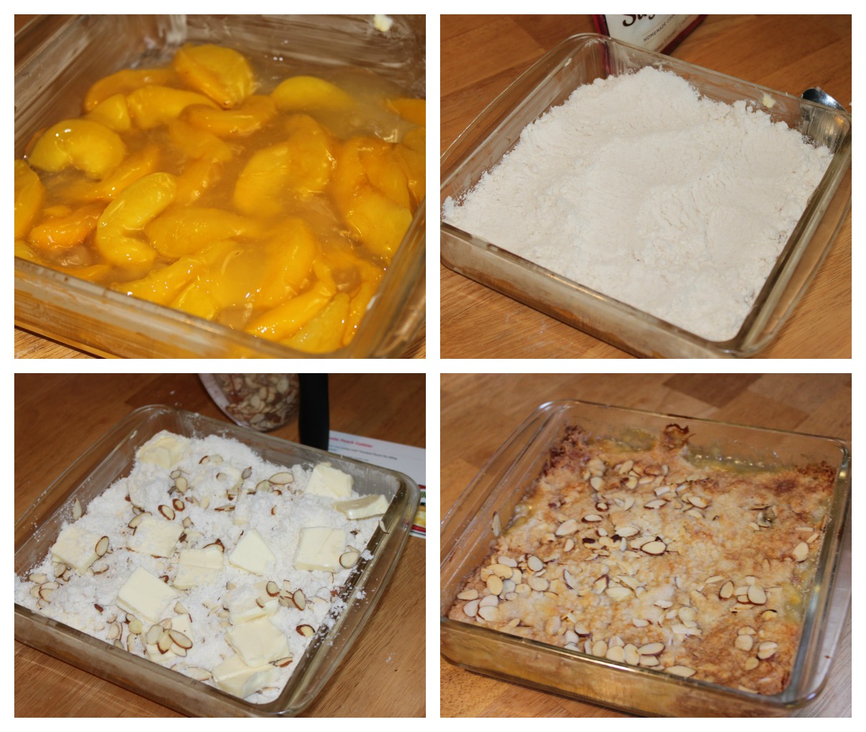 Susan's Disney Family Amaretto Peach Cobbler Lucky Leaf 