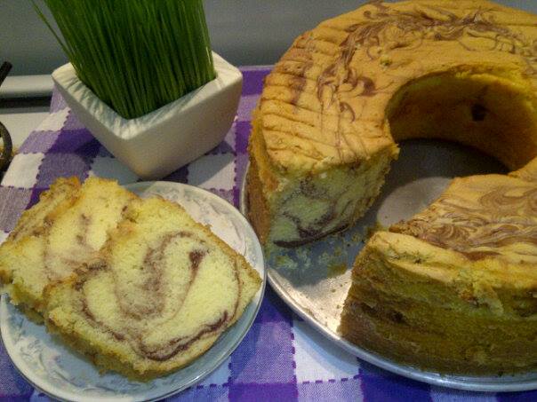 DAPUR IKOBANA: MARMER CAKE / BOLU MARMER/MARBLE CAKE