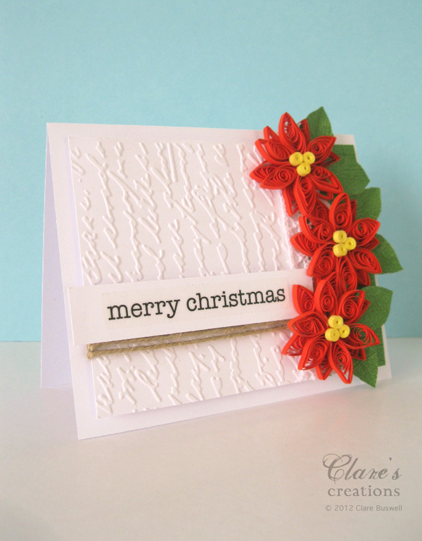 poinsettia card