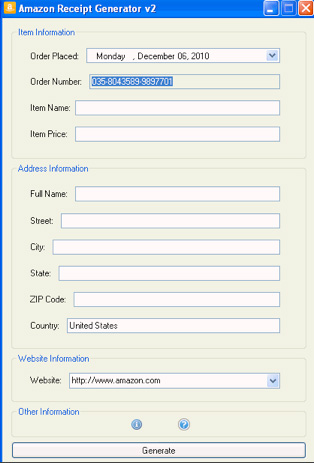 amazon receipt generator amazon receipt generator
