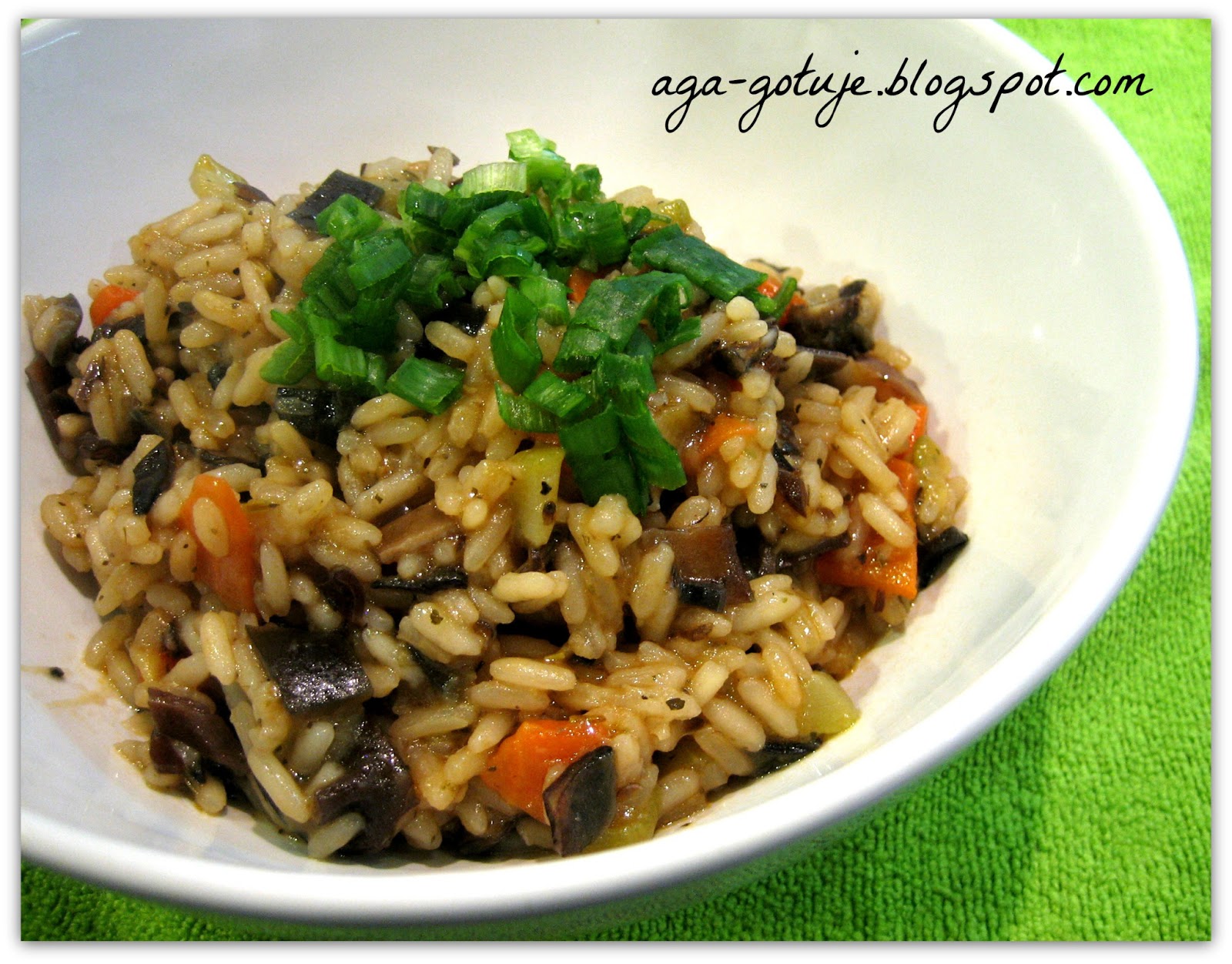 Agagotuje Risotto warzywne z serem