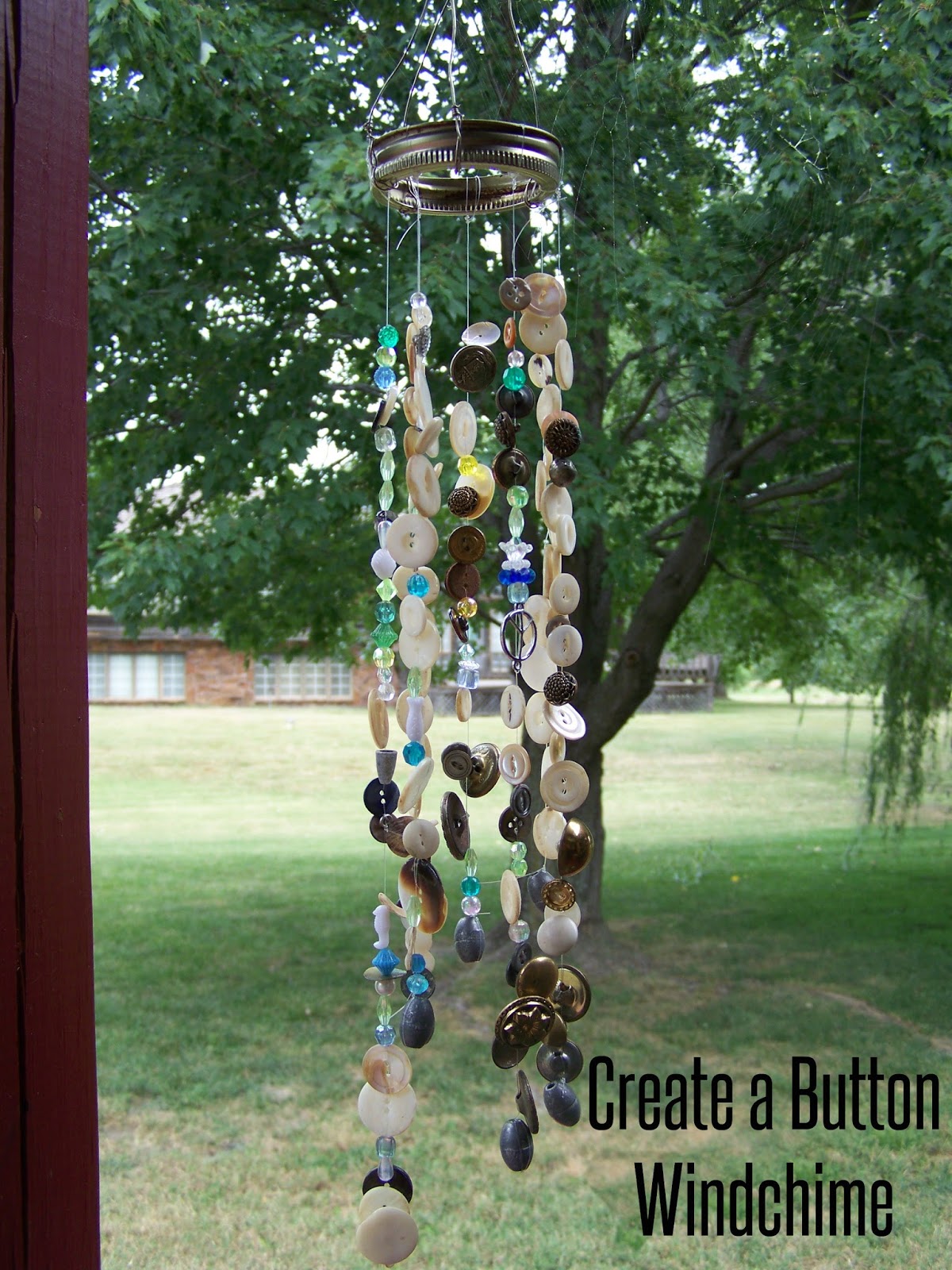 Poppy Juice Make a Vintage Button Wind Chime