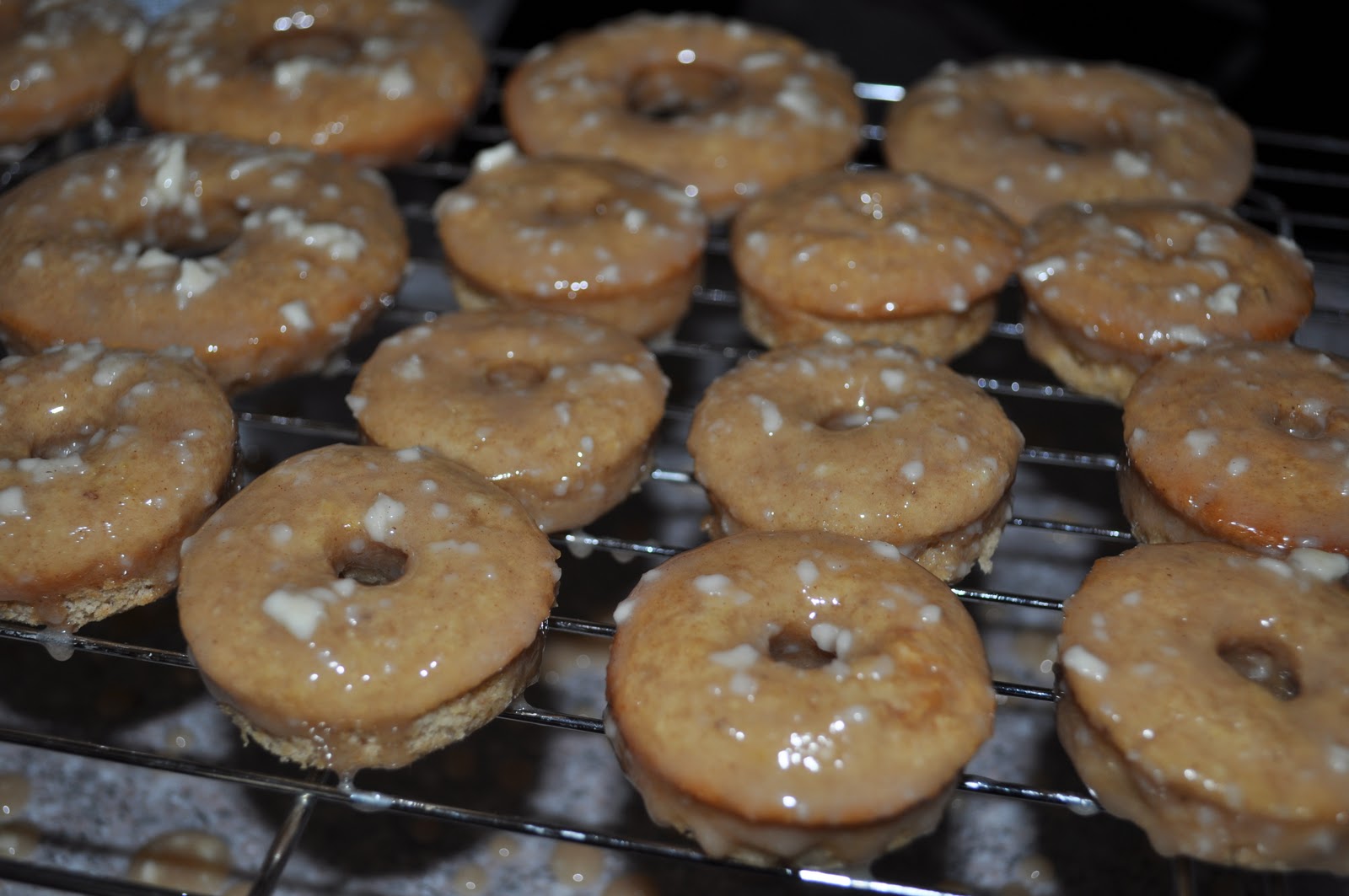 Beth's Favorite Recipes Baked Cinnamon Bun Donuts with Vanilla Cream