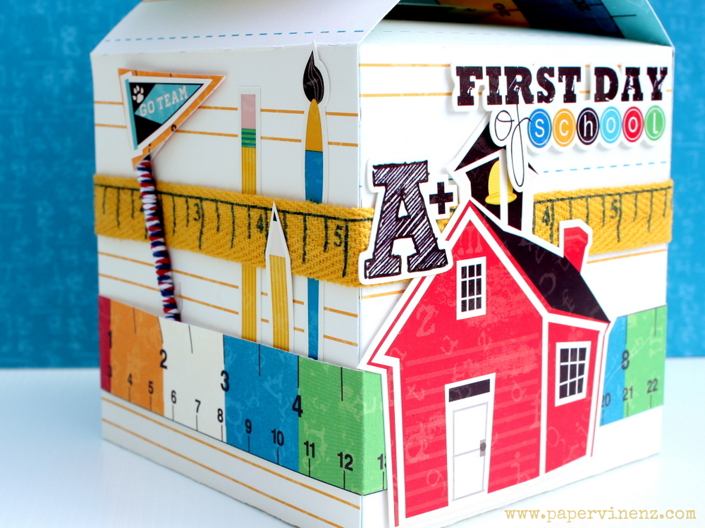 Back to School Teacher Treat Box (Echo Park) PaperVine